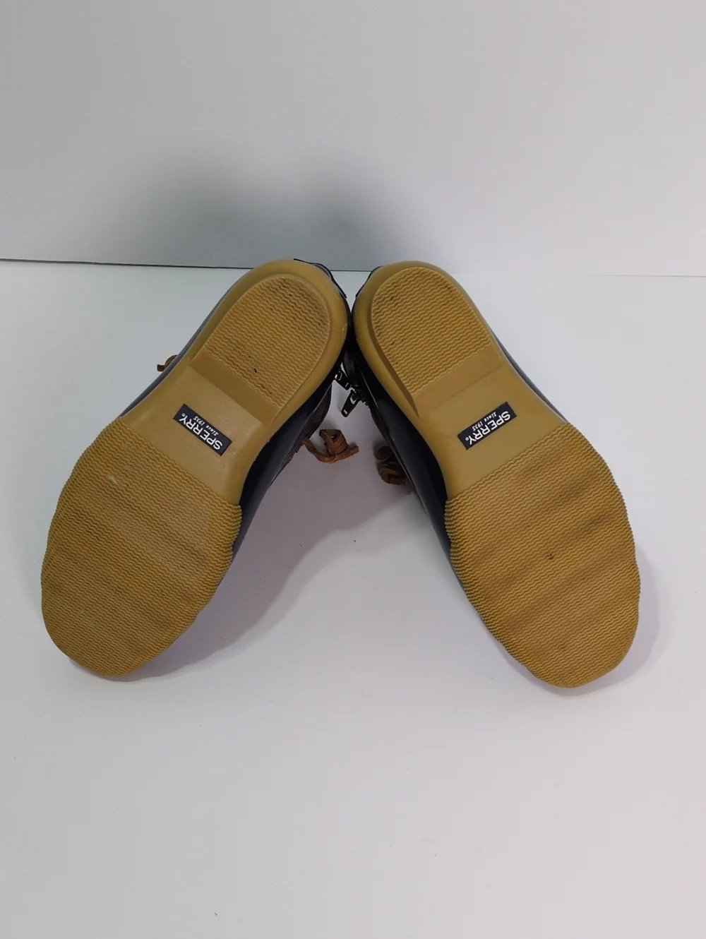 Sperry Top-Sider Girls Saltwater Duck Boots Size 3M Navy Brown